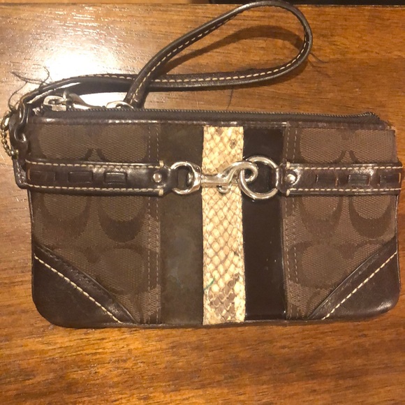 Worn coach vintage clutch